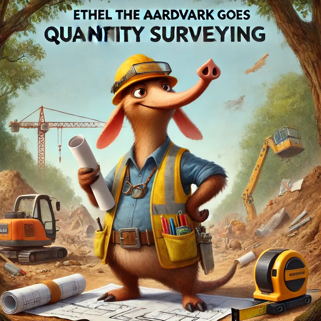 Movie poster for *Ethel the Aardvark Goes Quantity Surveying