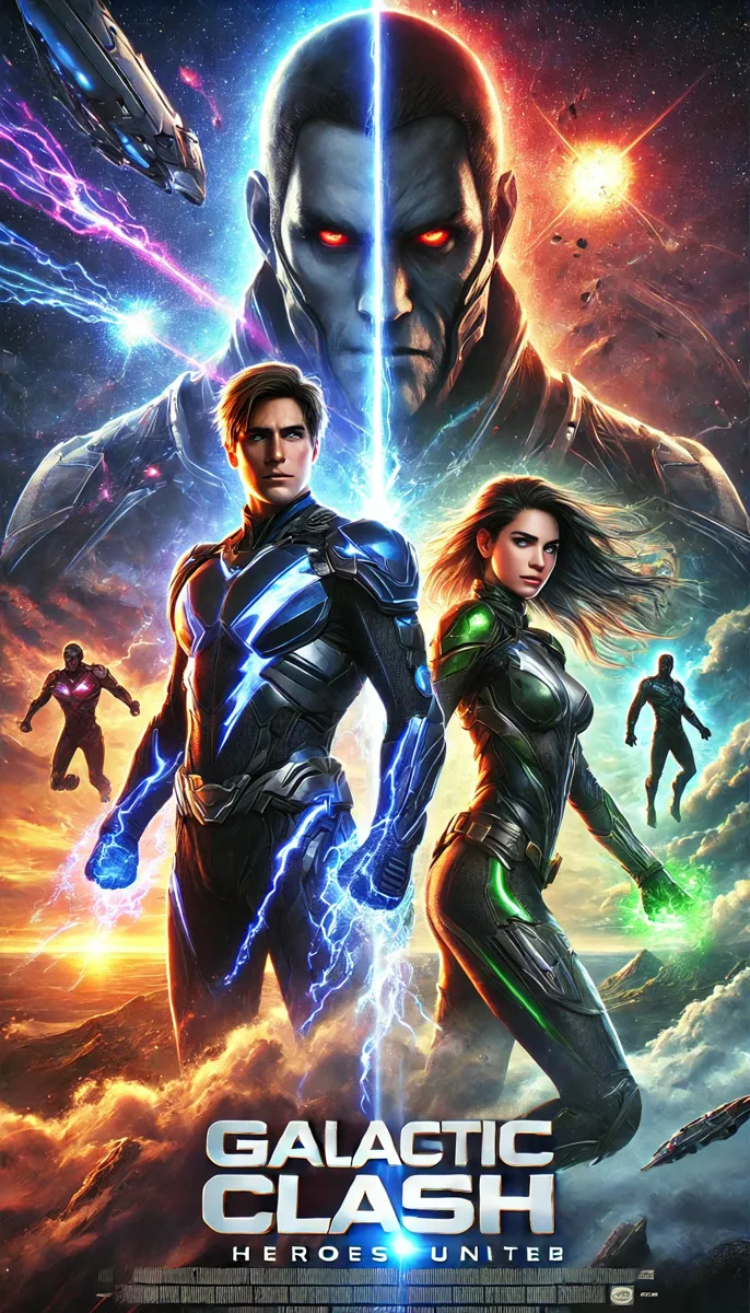 Movie poster for Galactic Clash: Heroes Unite